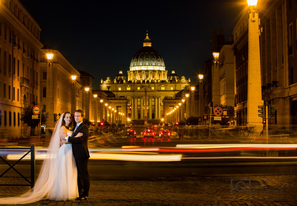 Plenerowa sesja ślubna w Rzymie.